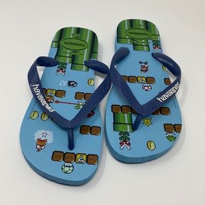 Havaianas Nintendo Mario Bros Flip Flops Size 6/7 USA 39/40 EUR